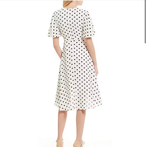 ✨Eliza J hi lo polka dot midi dress size 4 - Picture 6 of 13